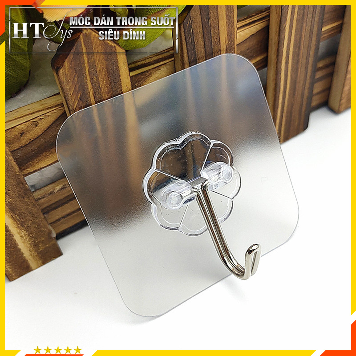 [HCM]BỘ 50 CÁI Móc Dán Treo Tường Trong Suốt Siêu Dính Tiện Lợi (HÀNG LOẠI DÀY ĐẸP)