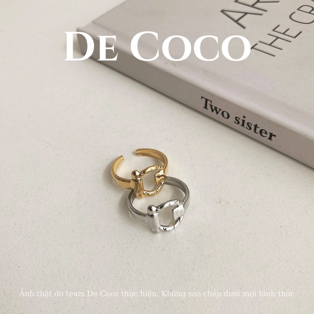 [KHÔNG ĐEN GỈ] Nhẫn titanitum Oxy De Coco