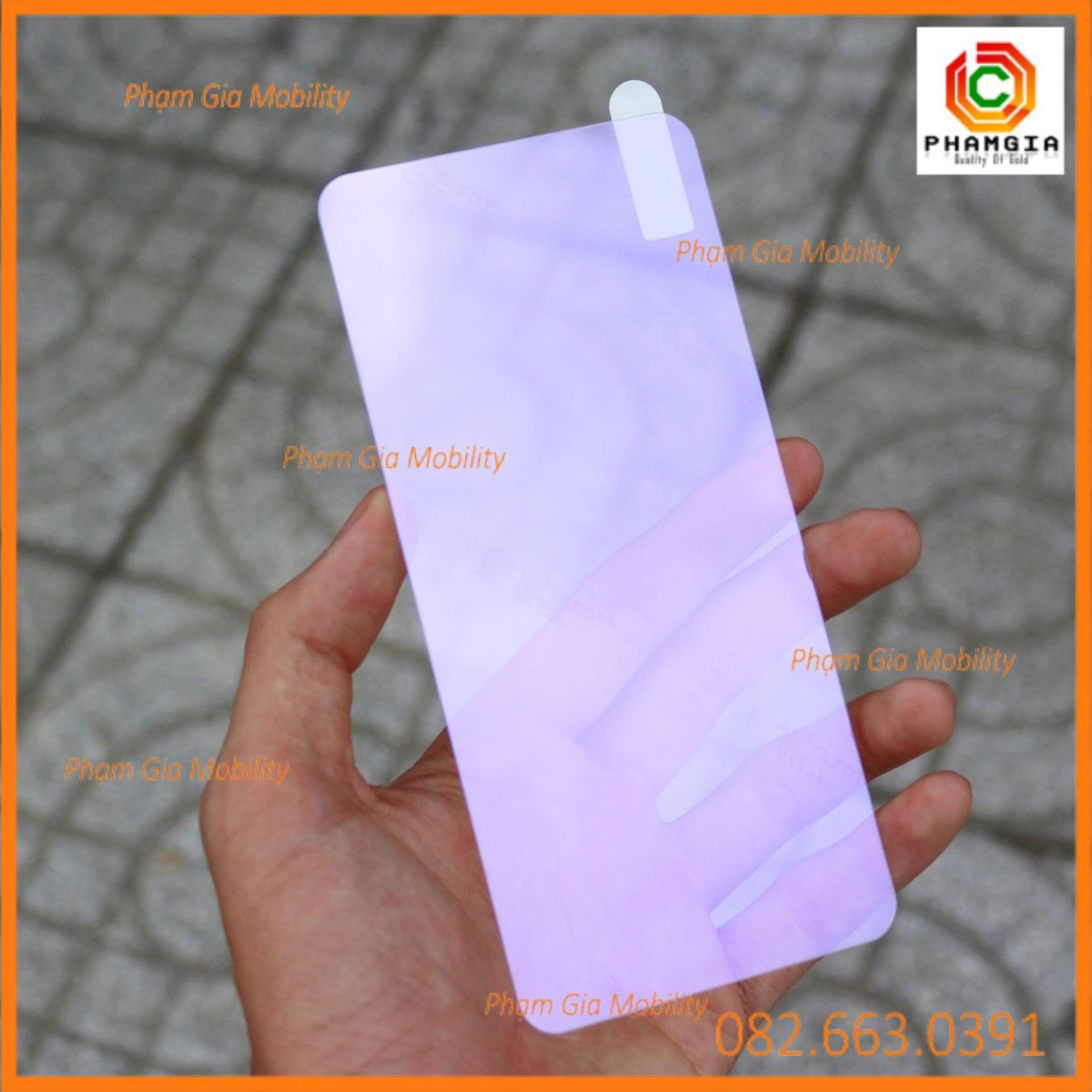 Kính cường lực dẻo nano vsmart active 3 9H ánh tím bảo vệ mắt,, không viền, full 98%