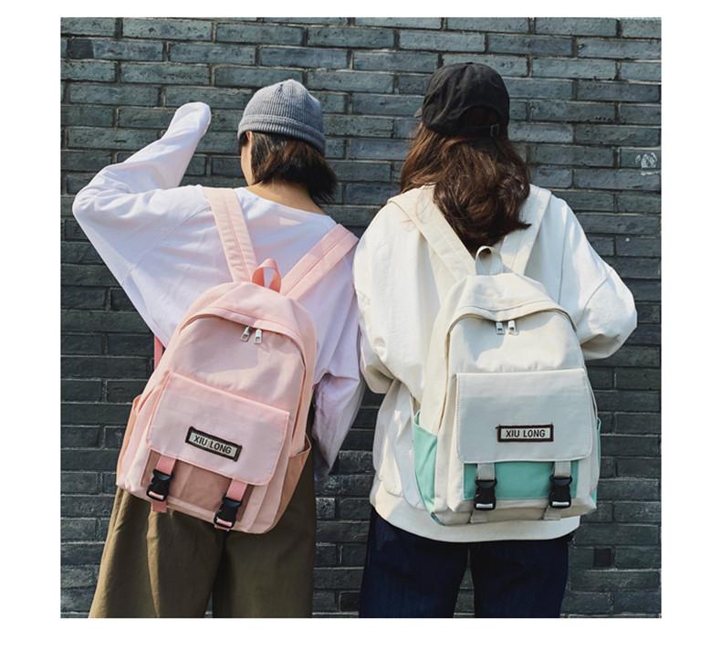 Balo nữ balo nam balo đi chơi balo học sinh năng động kiểu dáng thể thao.(Có túi đựng nước 2 bên)