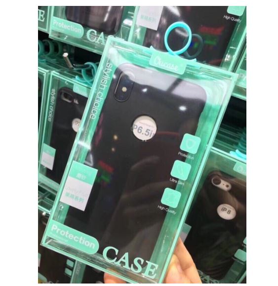 Ốp lưng iPhone X/XS/XR/XS Max OuCase Dẻo Màu Đen