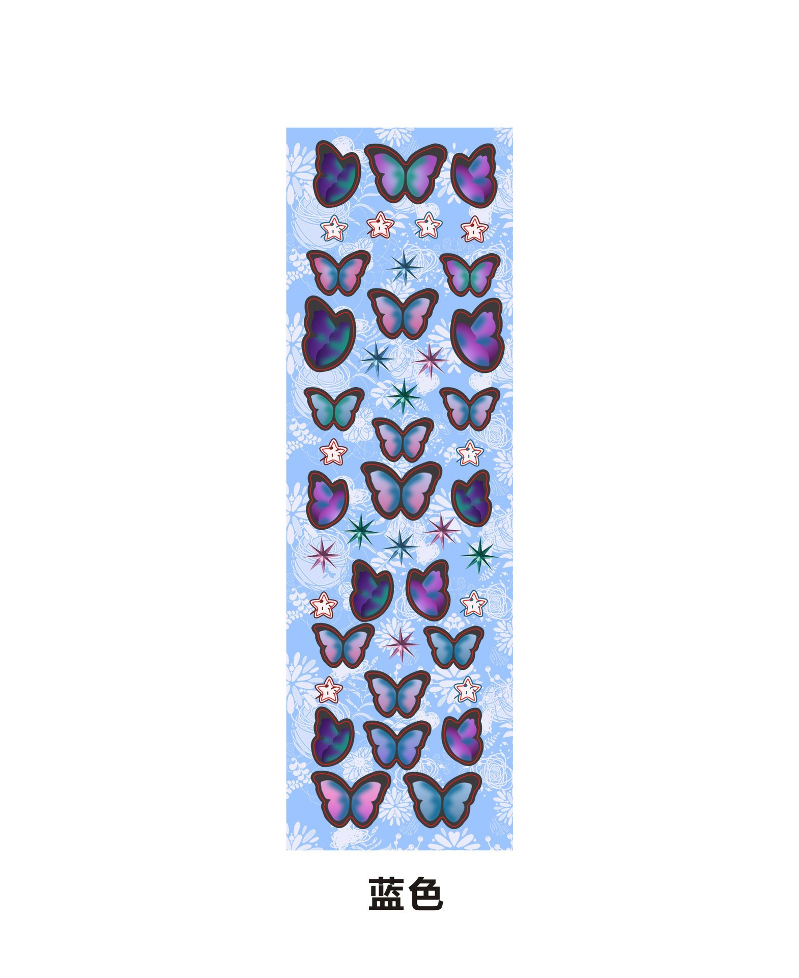 Sticker Hologram Hình Bướm