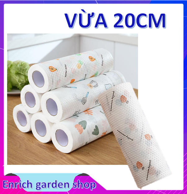 Cuộn khăn giấy lau bếp đa năng 20cm - 24cm