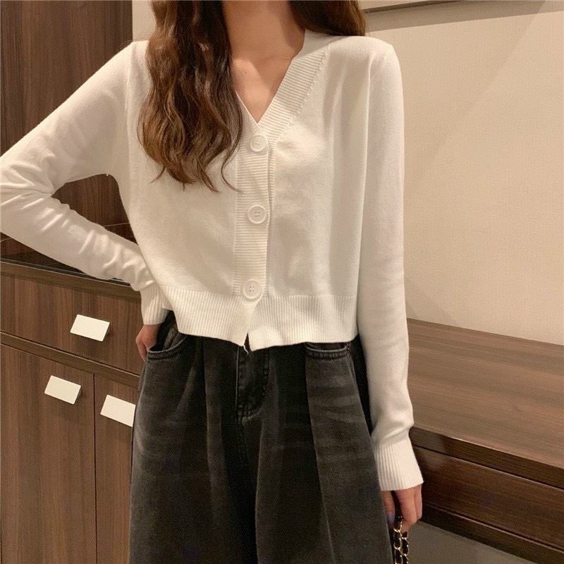 Áo len cardigan 3 khuy siêu mềm đẹp