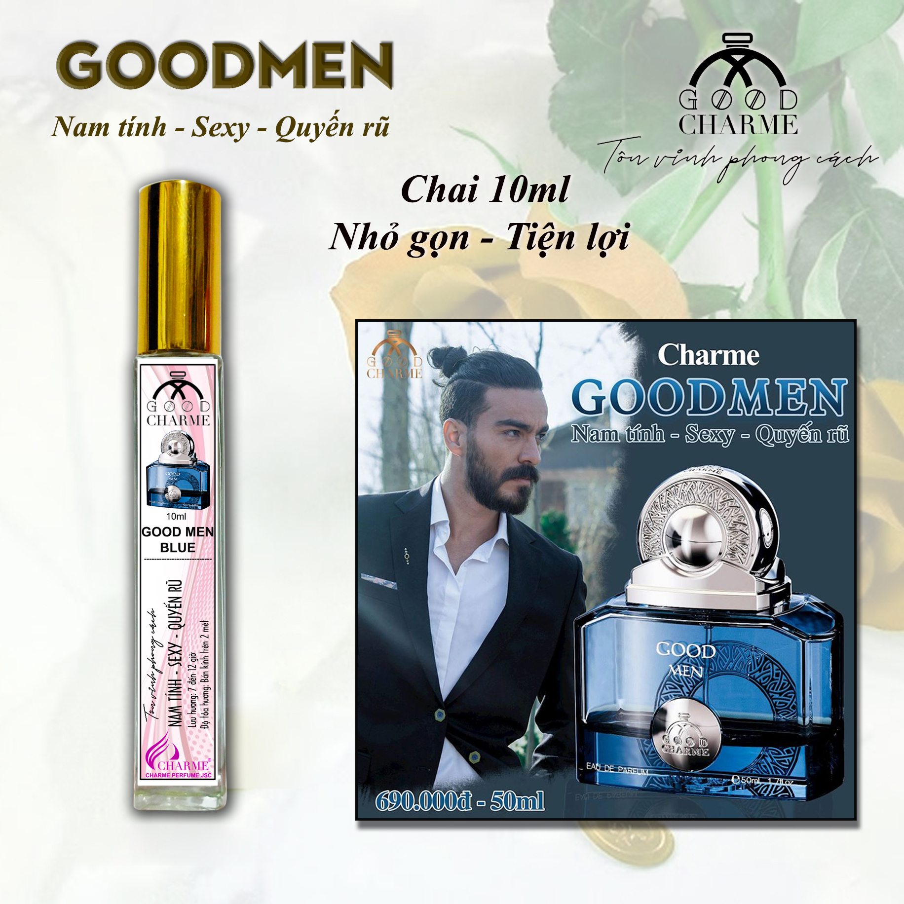 Nước hoa nam Good Men xanh 50ml (xử lý mã)