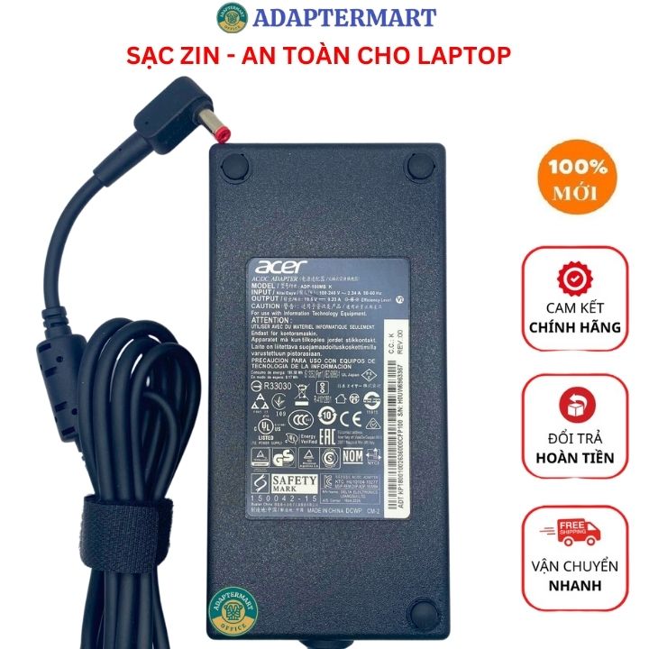 Sạc laptop acer predator helios 300 180w