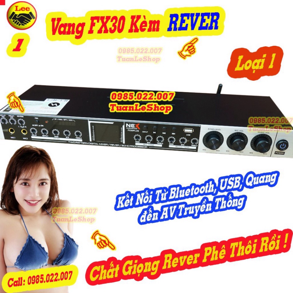 Vang cơ nex fx30 plus có rever cao cấp – vang karaoke-1 đổi 1 trong 30 ngày