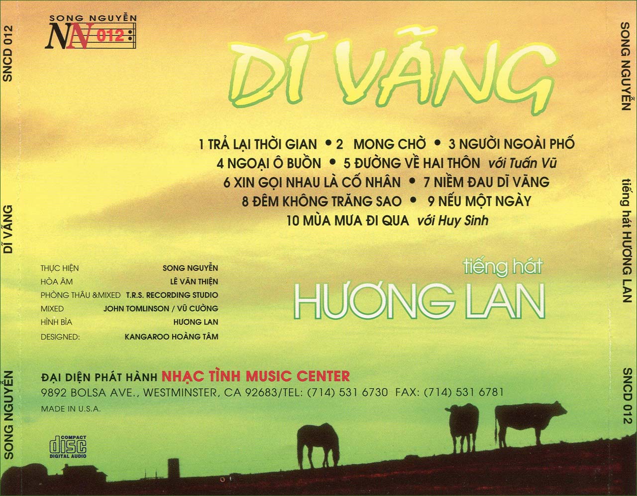 Bộ 4CD Song Ca Tuấn Vũ Hương Lan