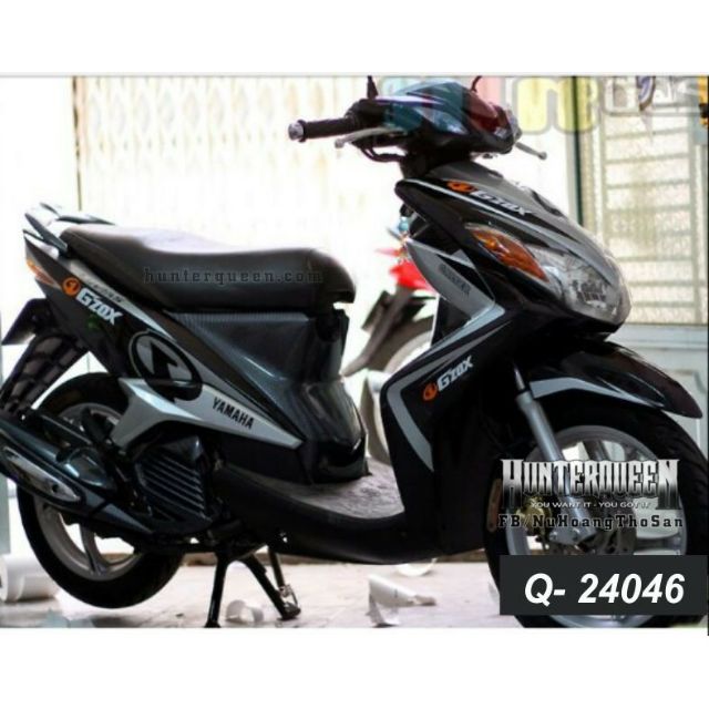 tem rời luvias 125 GZOX xe đen