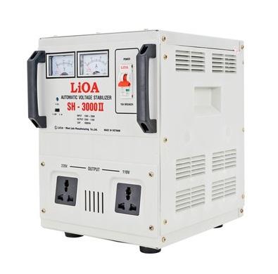 Ổn áp 1 pha LIOA SH-3000 II 3.0kVA điện áp vào 150V(130V) - 250V ( Thế hệ mới 2018 )