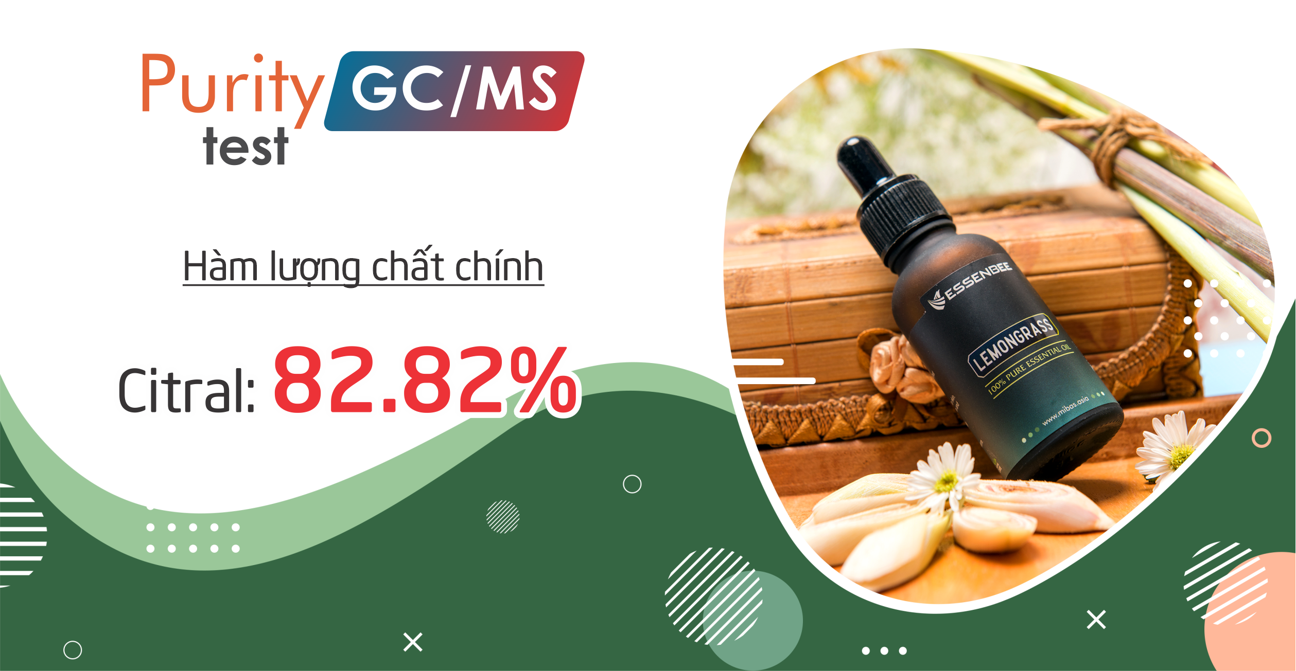 Tinh dầu thiên nhiên Sả Chanh - Essenbee - 30ml