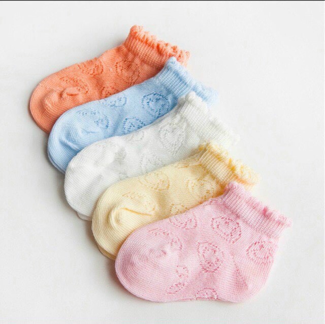 set 5 đôi Tất len lứoi cho bé từ sơ sinh