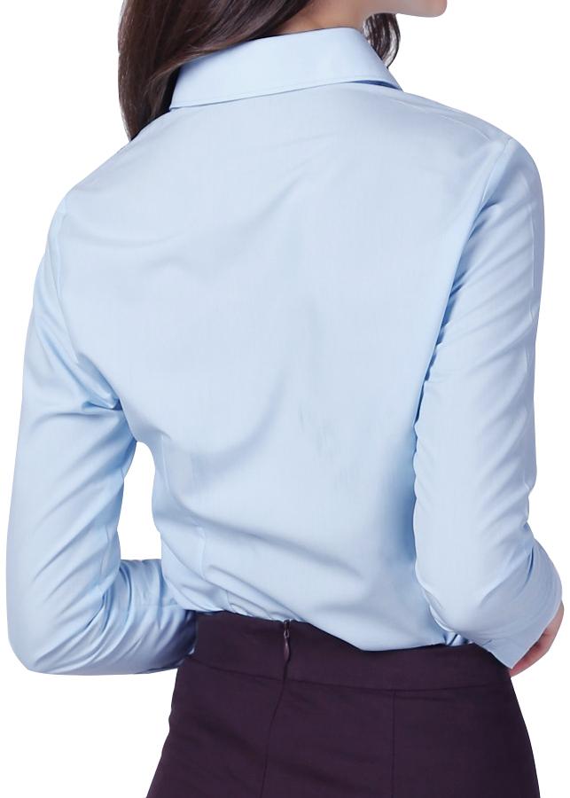 Combo 2 sơ mi Nữ trắng + Nữ xanh nhạt trẻ trung