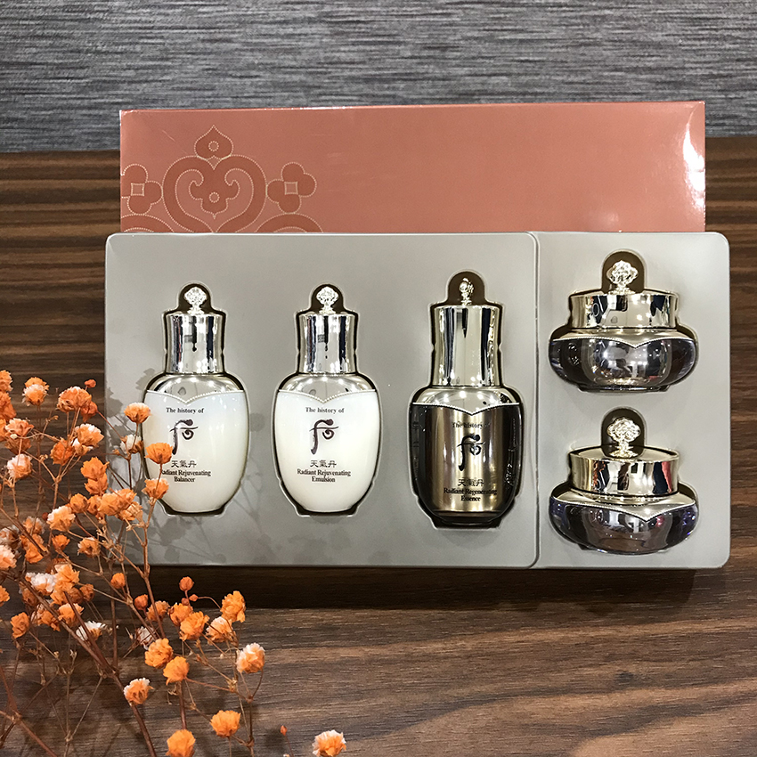 Bộ Dưỡng Da Tái Sinh Whoo Cheongidan Radiant 3pcs và 5pcs - Bộ tái sinh whoo; Bộ Whoo; Set dưỡng da Whoo