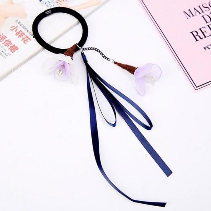 Buộc tóc hoa rơi buộc tóc Hàn quốc cột tóc cổ trang dễ thương