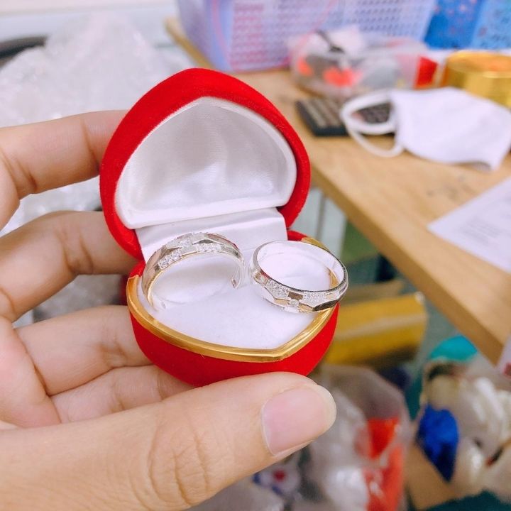 Nhẫn đôi bạc thật nam nữ JQN Nhẫn cặp D14