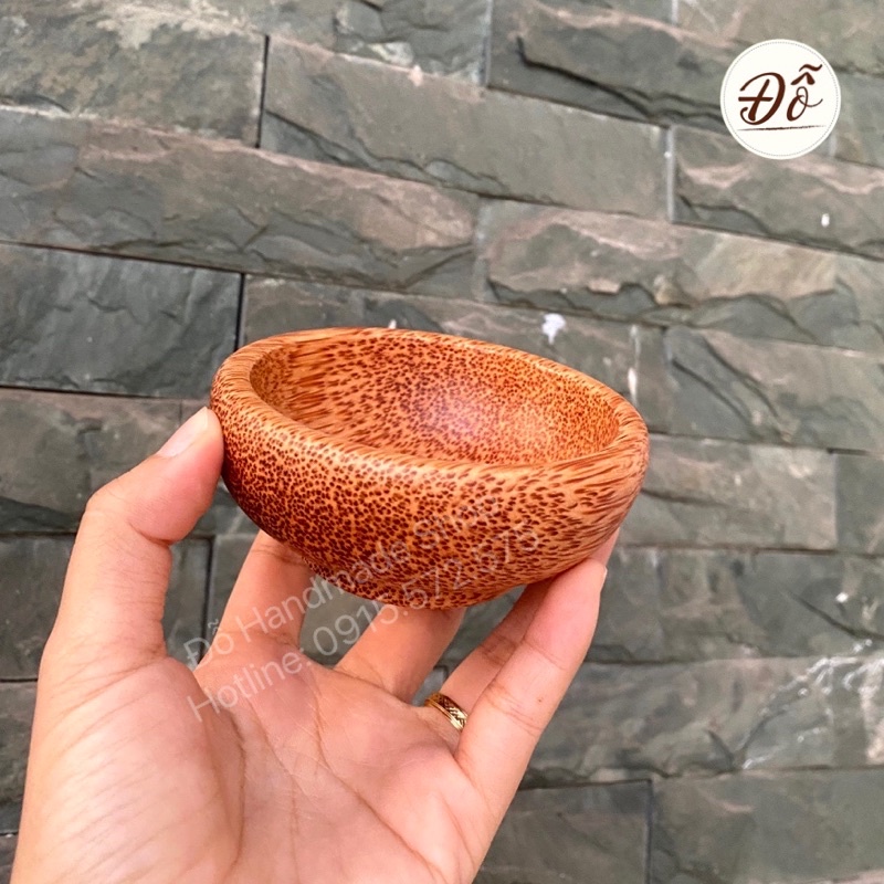 chén gỗ dừa nhỏ 9cm loại tốt :nhất