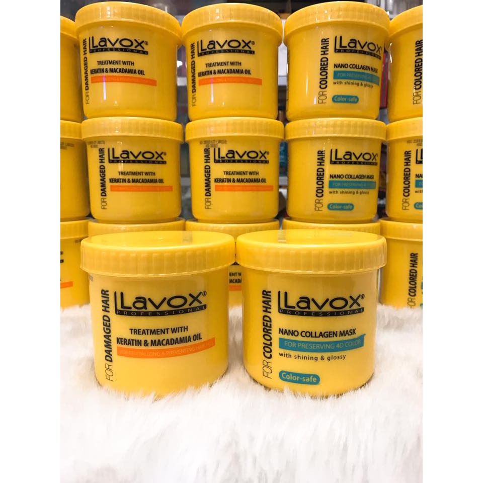 [HCM]Hấp dầu LAVOX giữ màu tóc nhuộm lavox 500ml