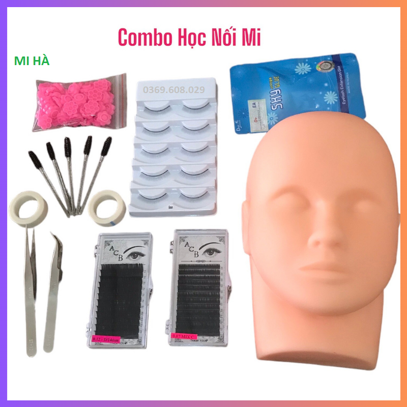 Trọn bộ học nối mi_ combo học nối mi cơ bản_ sét đồ học nối mi đầy đủ cho người mới bắt đầu_phụ liệu mi hà