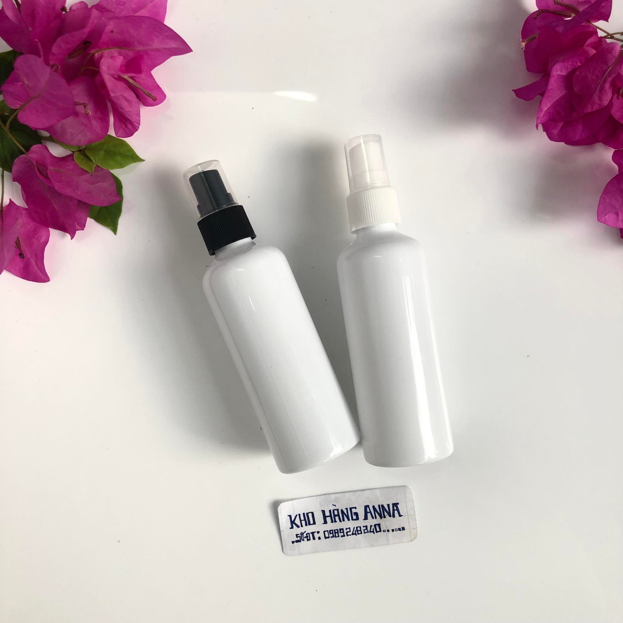 5 chai đựng nước xịt khuẩn đi học / đi làm tiện dụng - Combo 5 chai 100ml xịt cồn / xịt khuẩn / đựng nước xịt phun sương - Bình nhựa xịt nước kháng khuẩn màu nâu / trong / xanh - tiện dụng bỏ chai Trong tuý , cặp và tuý xách