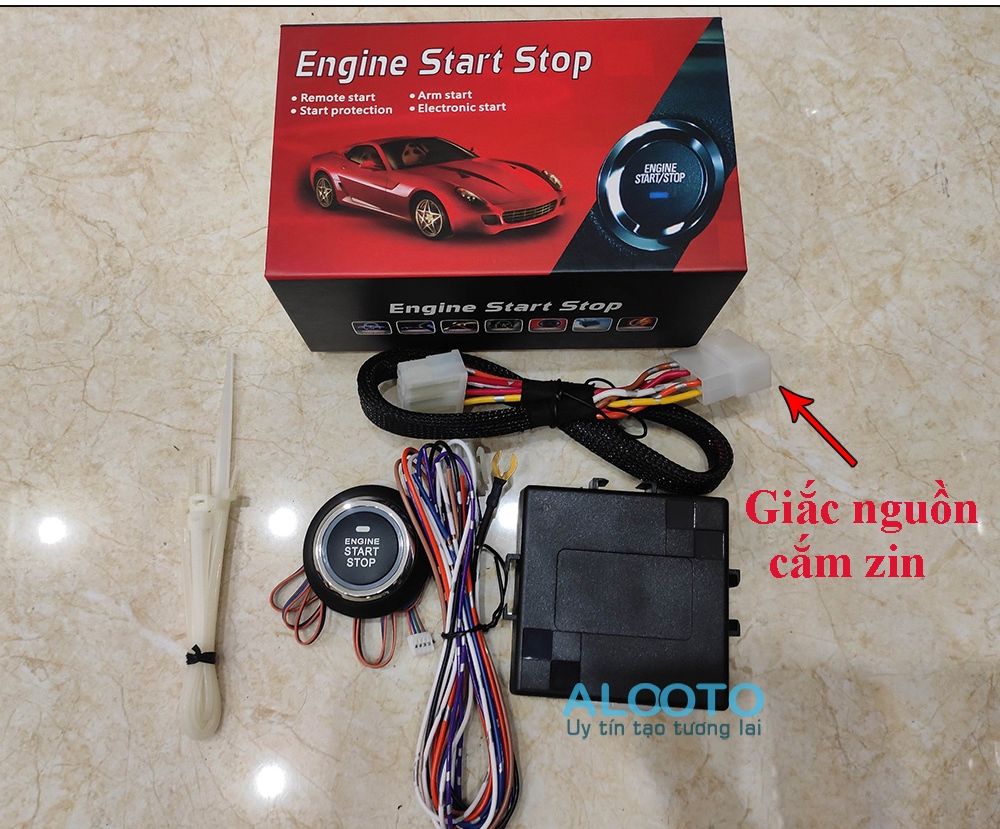 Nút khởi động thông minh Starstop có chức năng đề nổ từ xa tích hợp trên chìa khóa remote theo xe