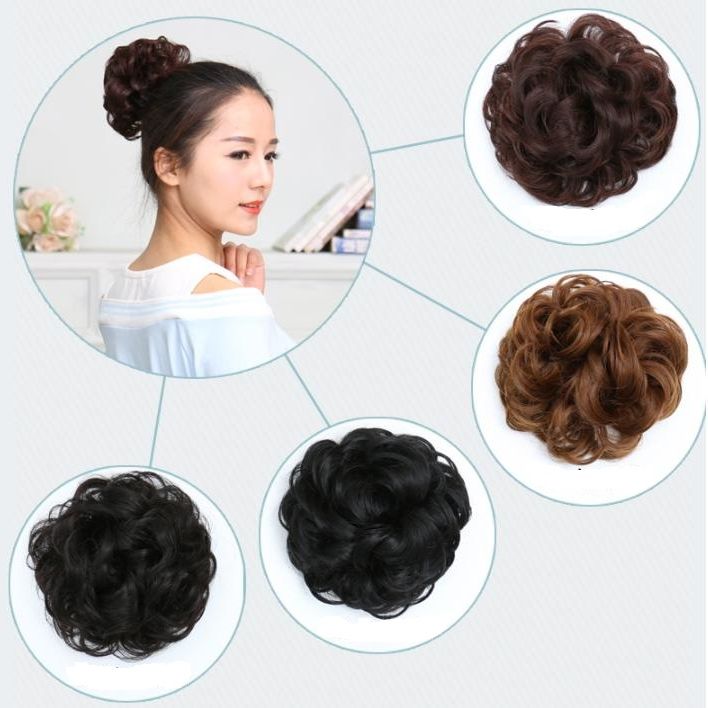Tóc Búi Cột Xù Đánh Rối Kiểu Cô Dâu BCX-01  | Tóc giả Wina