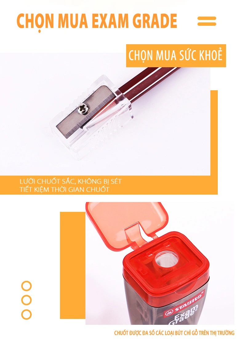 Chuốt bút chì STABILO Exam Grade 4518 (PS4518)