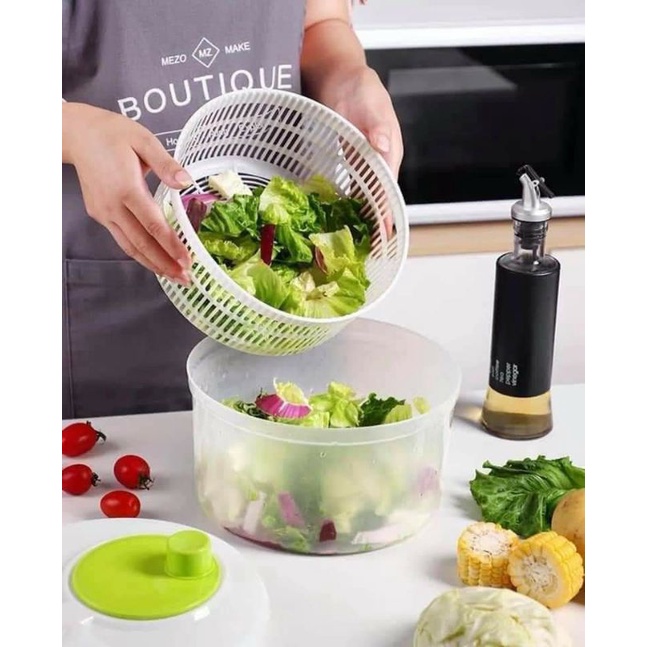Rổ quay rau làm ráo nước tiện dụng