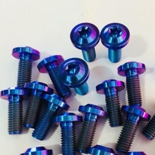 10 ốc titan gr5 8x25mm ốc đĩa xe máy
