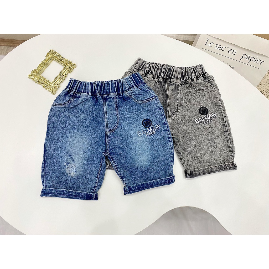 Quần jean ngố Balmain bé trai