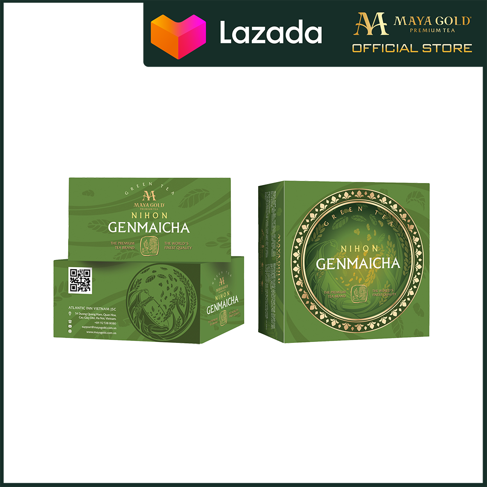 Trà gạo lức - Nihon Genmaicha - Maya Gold Premium Tea (150 gram)