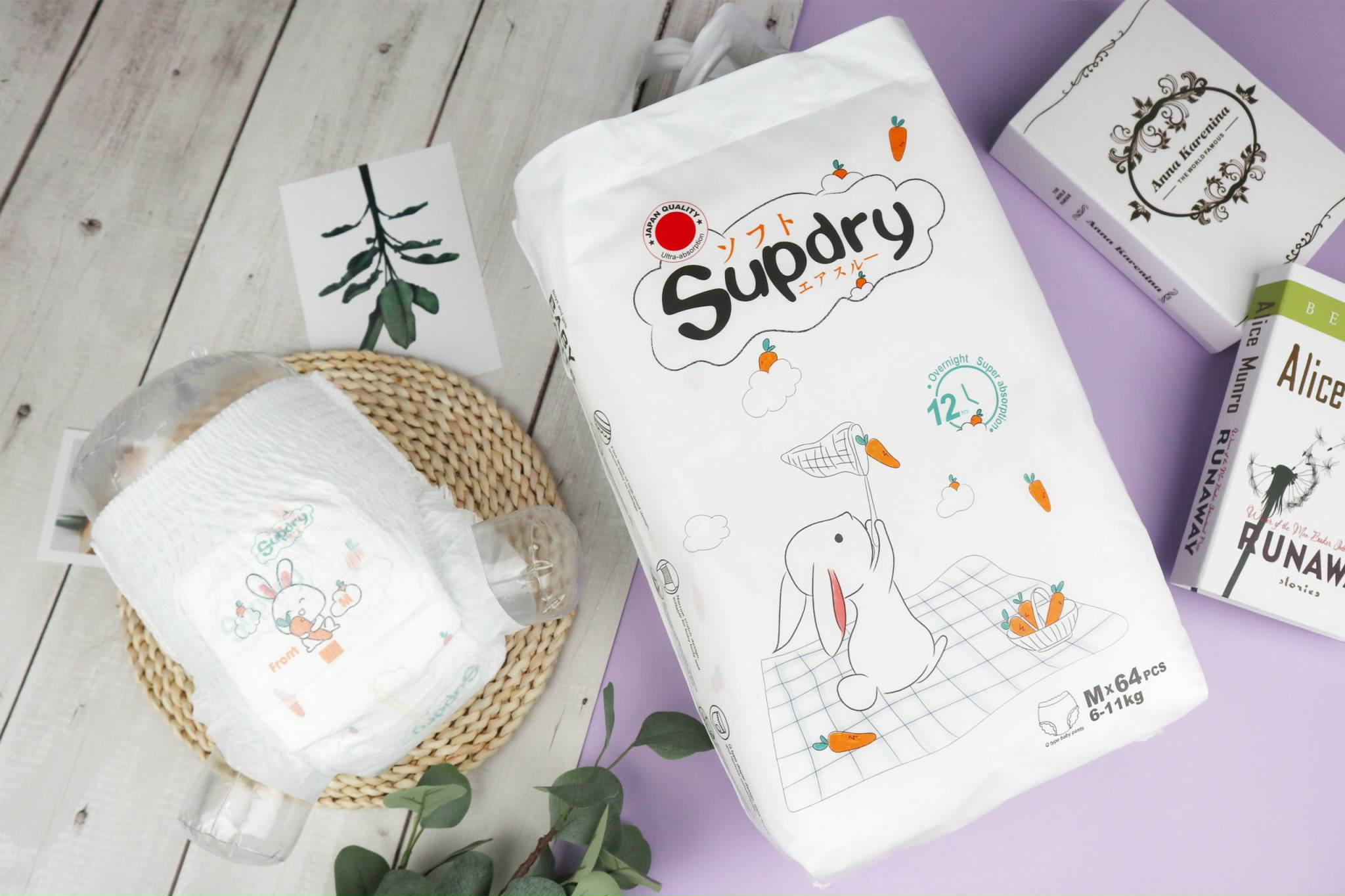 [HCM]TA DAN SUPDRY SIZE L 60 MIENG TU 9-14KG