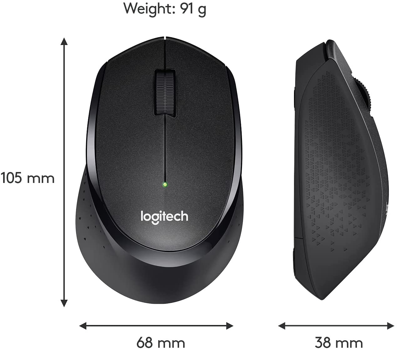 [HCM]Chuột quang không dây Logitech M331 (đen) - Hãng Phân phối chính thức