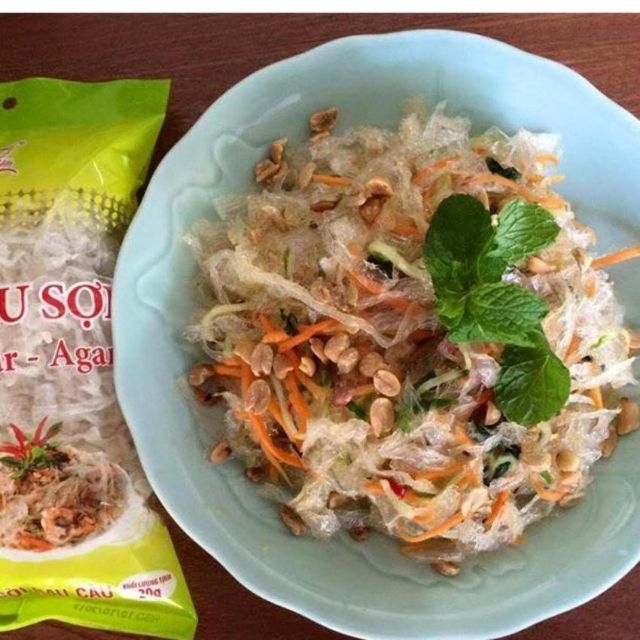 Miến rau câu sợi ngắn keto, das