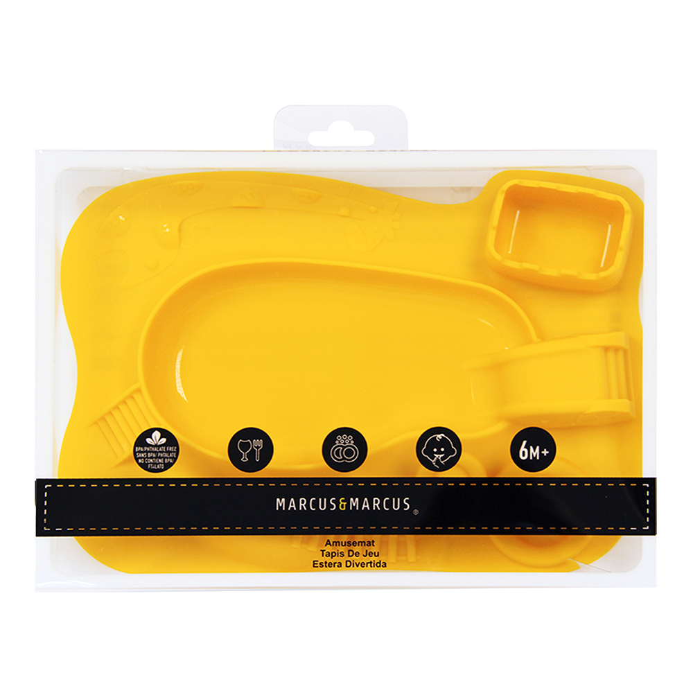 Khay ăn dặm silicon vui nhộn cho bé Marcus & Marcus, từ 6 tháng - Lola