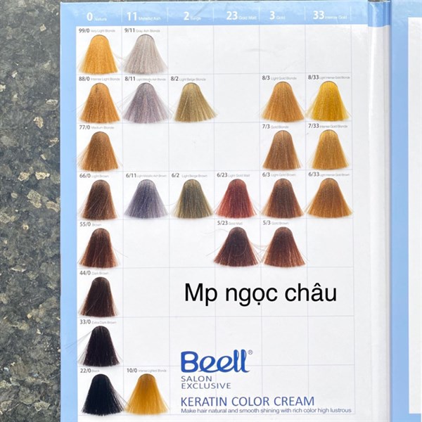 Màu nhuộm tóc BEELL 100ml