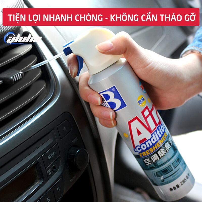 BOTNY Air-condition Freshener 285ml,Dung dịch vệ sinh điều hòa, bộ lọc cửa gió máy lạnh trên xe hơi, xe tải, xe khách, máy lạnh trong nhà-B-1725
