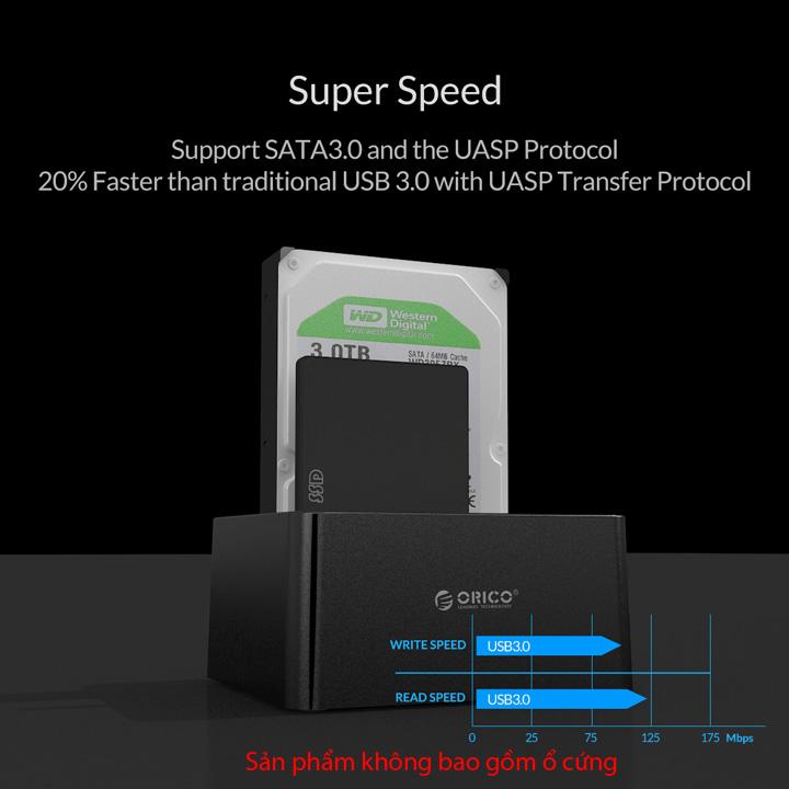 Dock ổ cứng SATA USB3.0 Orico 6228US3 - DK10