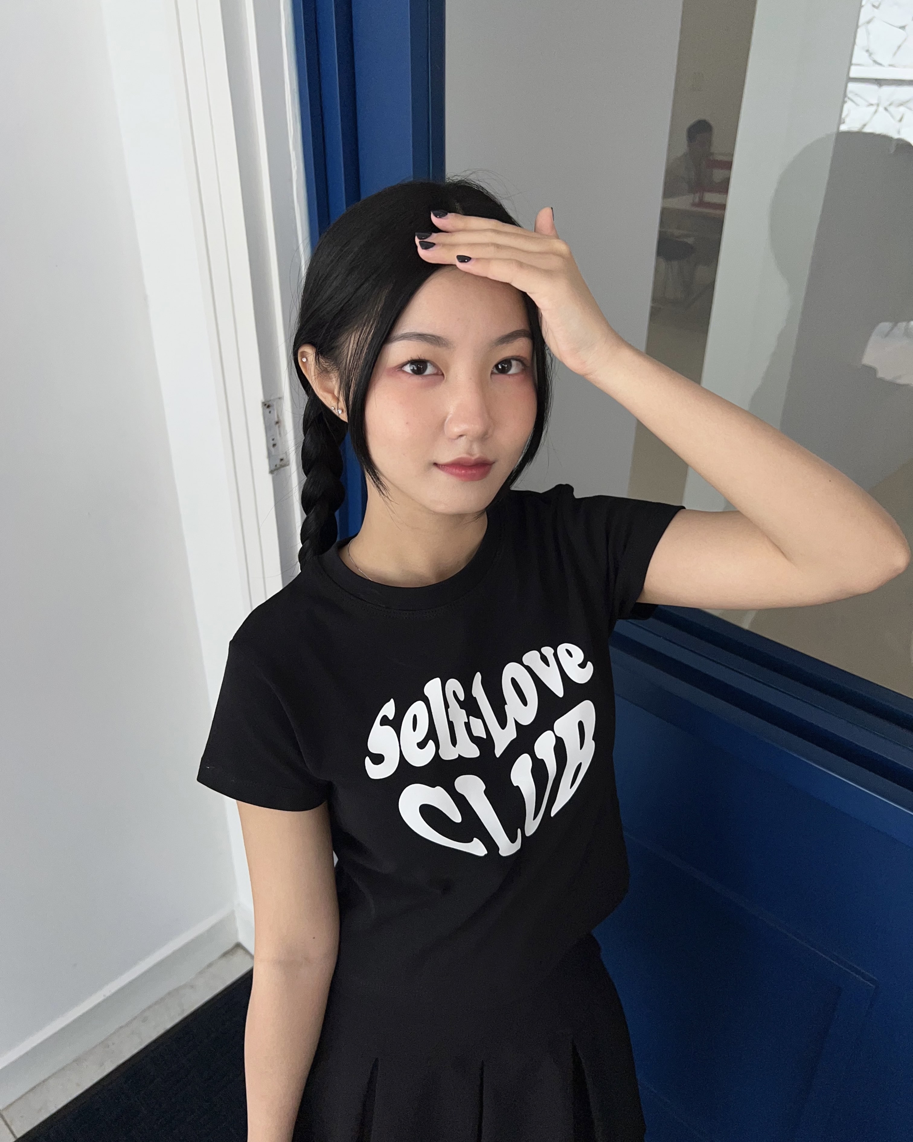 Áo croptop co dãn SLC "Give Love"