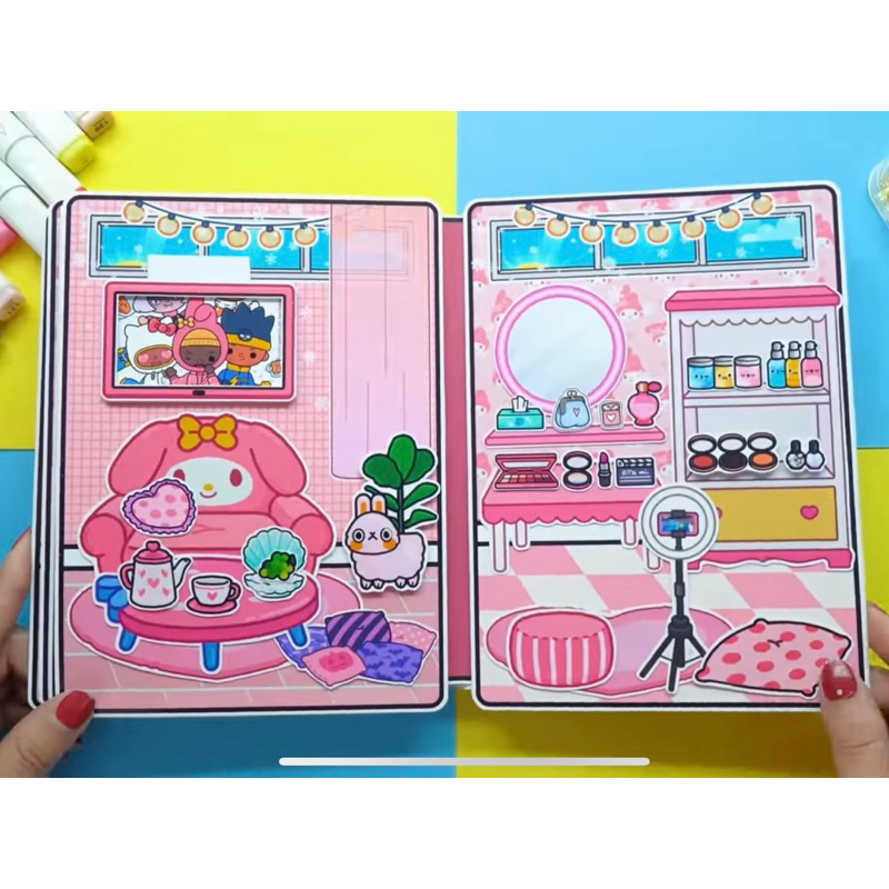 Ngôi nhà búp bê giấy My Melody House