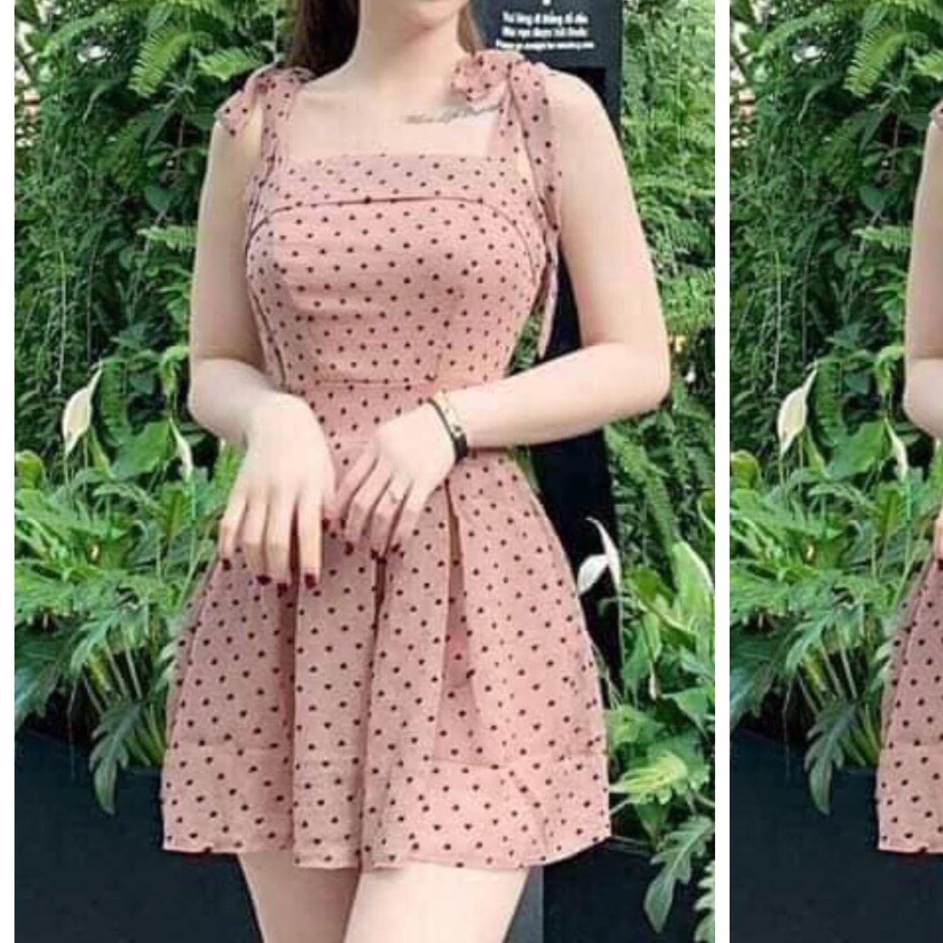 Giảm Giá Quá Đã Phải Mua Ngay Đầm Nữ Hai Dây Chấm Bi Thời Trang Công Chúa Giảm Giá Quá Đã Phải Mua Ngay Đầm Nữ Hai Dây Chấm Bi Thời Trang Công Chúa
