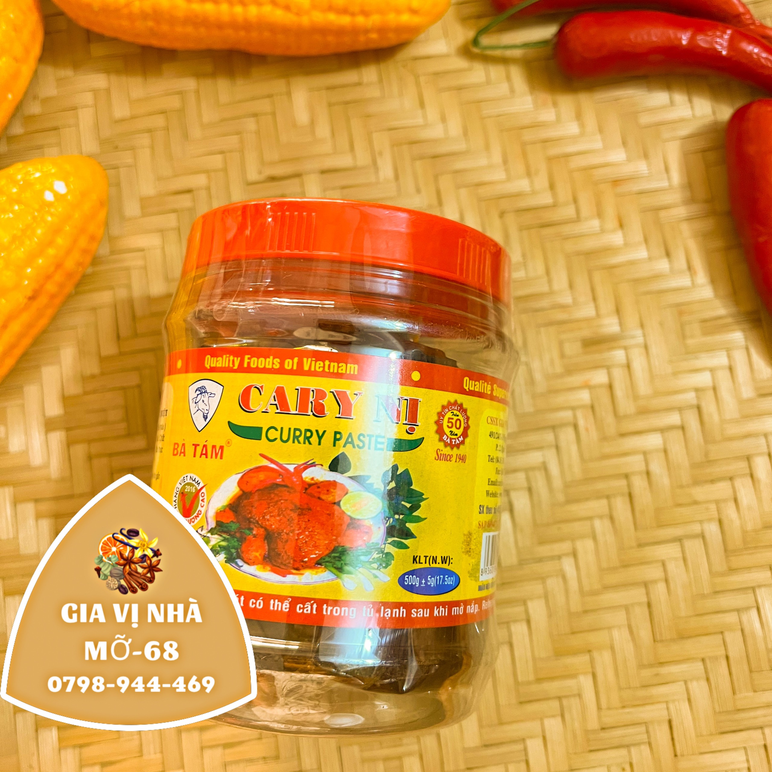 Cà ry nị hiệu bà tám - hủ 500gr