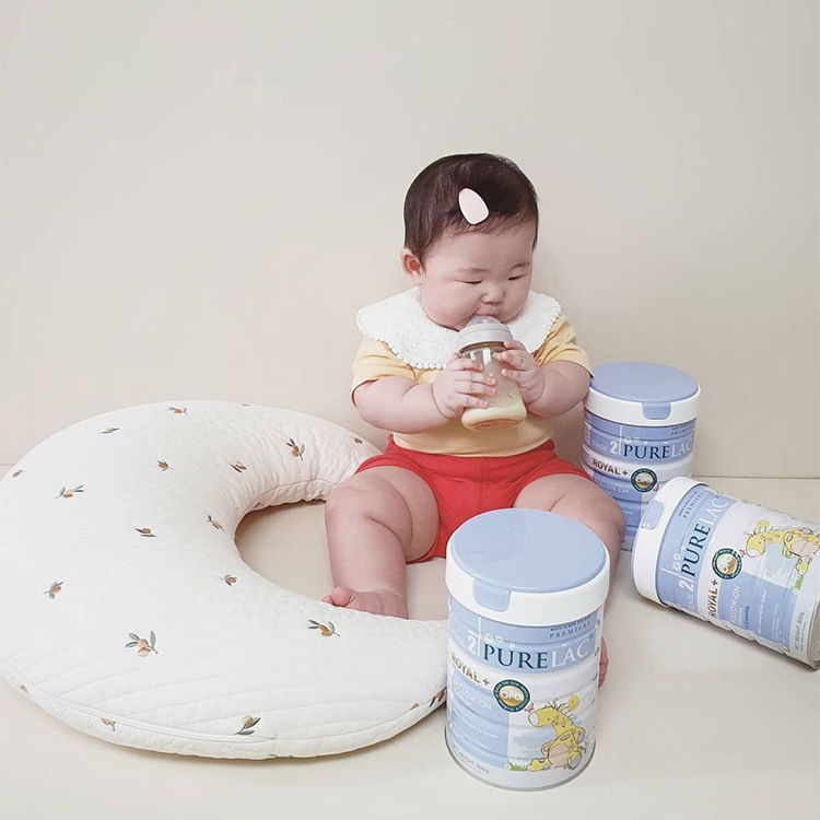 Gối Chăm Sóc Trẻ Sơ Sinh Đa Năng Gối Ngủ Em Bé-Gối Mặt Trăng Bằng Cotton Có Thể Tháo Rời Đệm Sofa Trang Trí Nội Thất