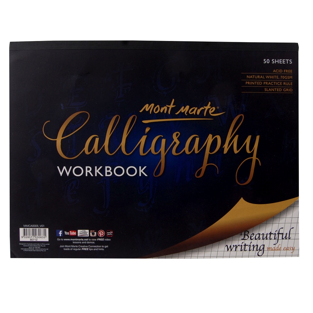 [HCM]SỔ LUYỆN VIẾT CALLIGRAPHY MONT MARTE A4 CÓ KẺ DÒNG (50 TỜ)