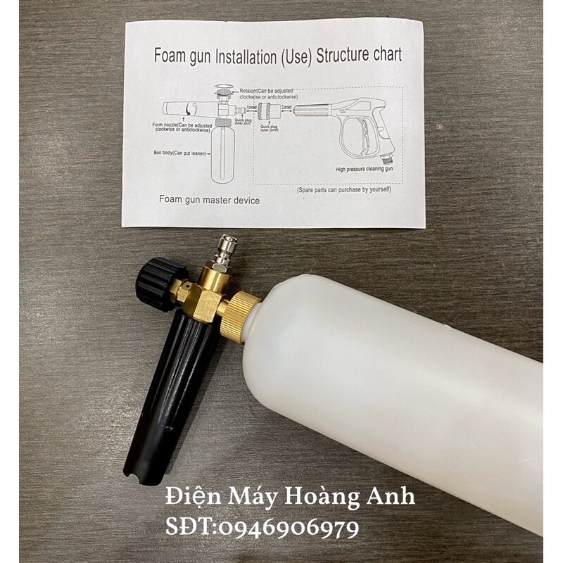 Bình Phun Tạo Bọt Tuyết Rửa xe 1L