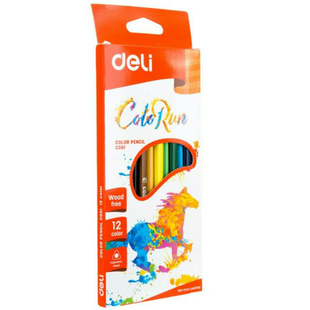 [HCM]Chì màu deli cao cấp c001 (12 màu)