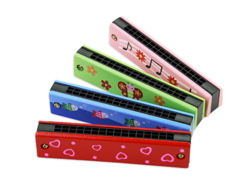 Kèn Harmonica đồ chơi 32 lỗ bằng gỗ cho bé
