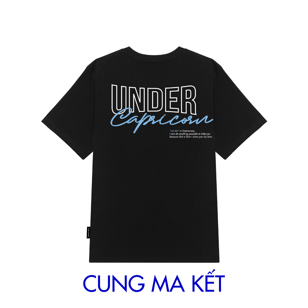 Áo thun UNDER Ma Kết "12 Cung Hoàng Đạo" (Black) + UTS024