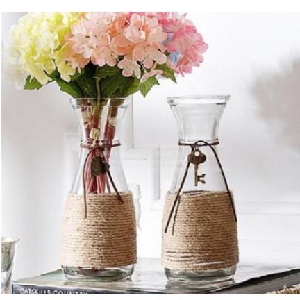 [HÀNG CHẤT LƯỢNG] Bình Hoa Thủy Tinh Eo Trang Trí