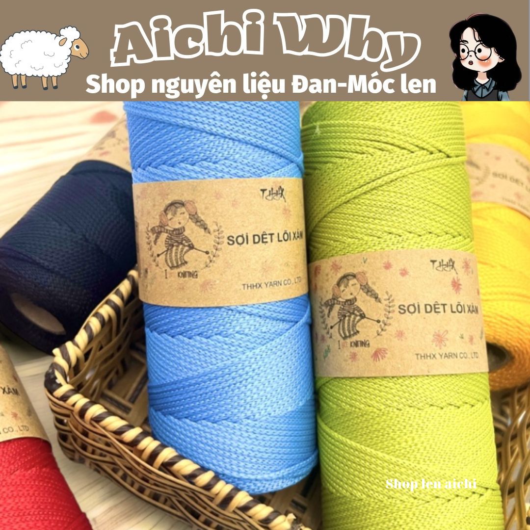 Sợi dệt trơn full bảng màu có tem, mác